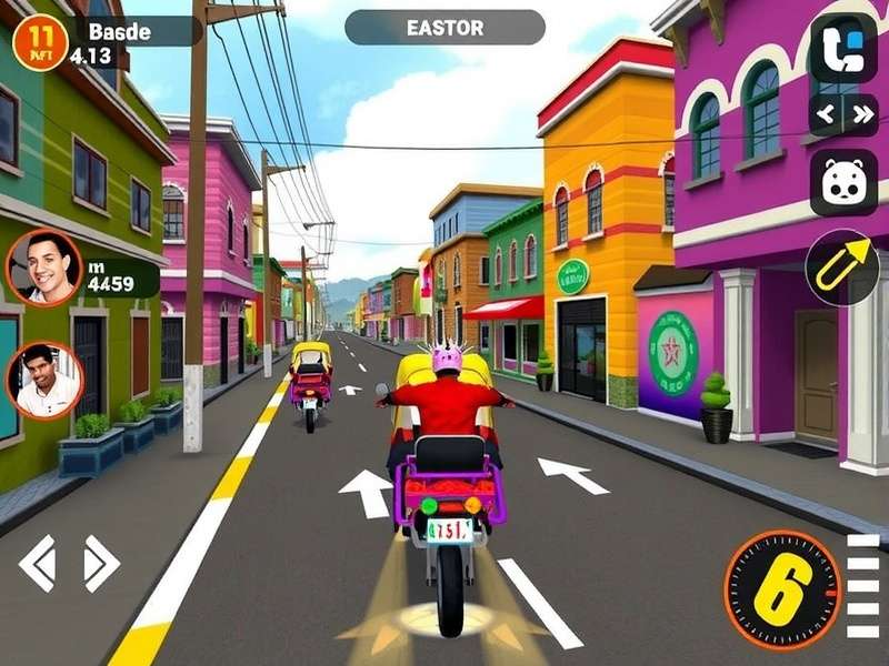 Rickshaw Speed Kings multiplayer race with multiple players